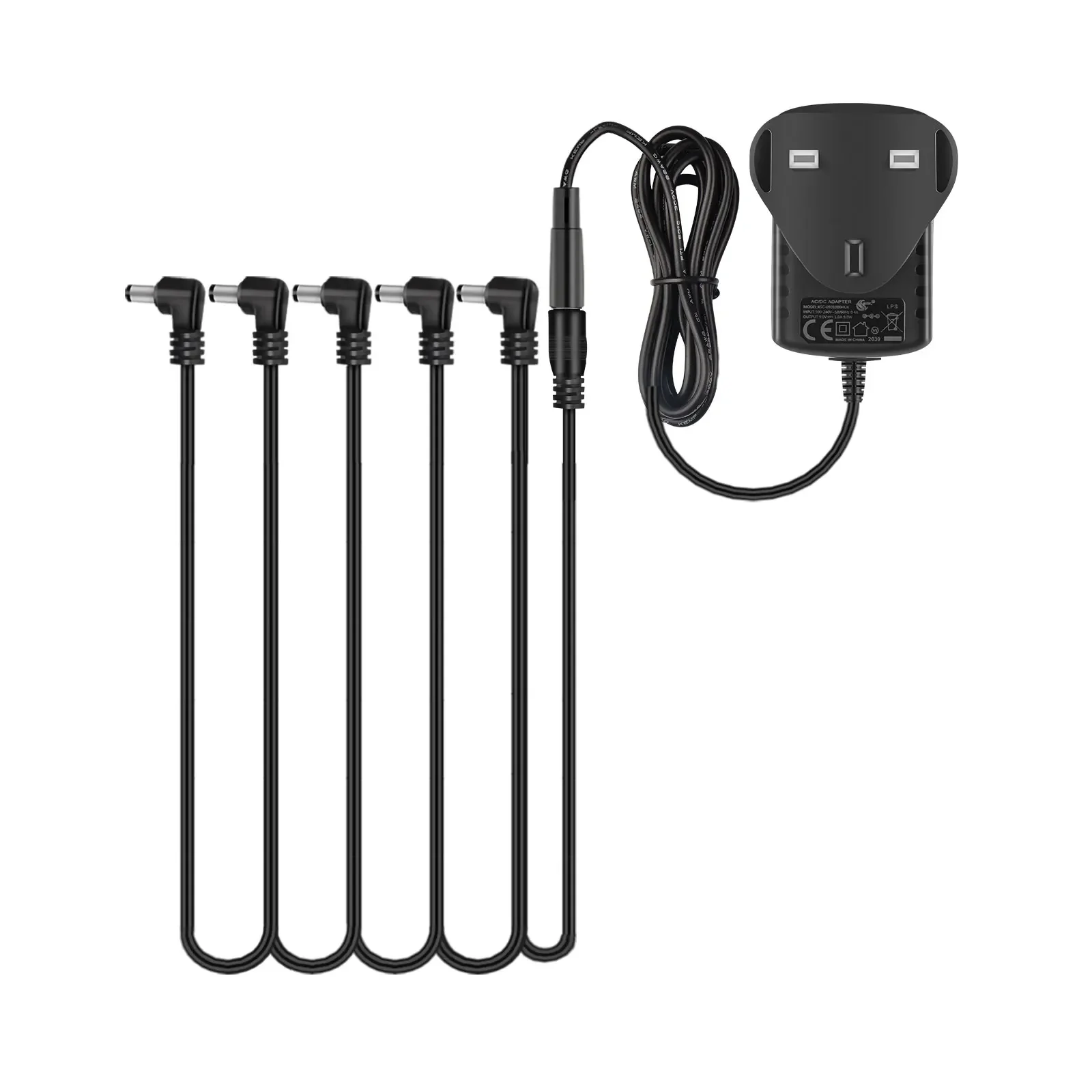 مصدر طاقة ompact 6-Output - 9V 1000mA لألواح السفر، يناسب Boss/Padals، خفيف الوزن #1