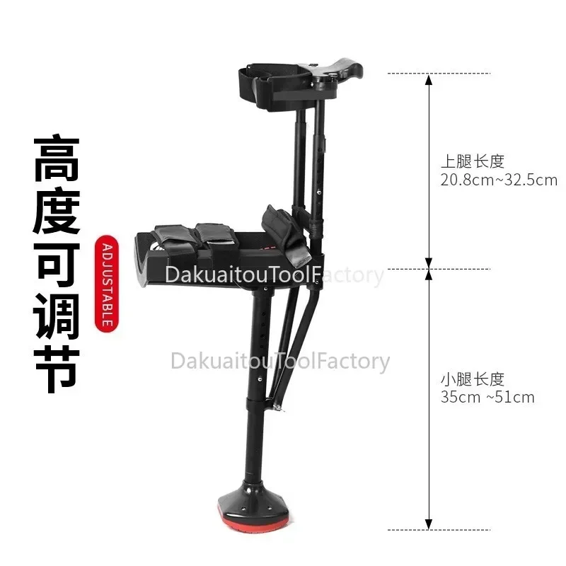 

New Telescopic Assisted Walking Crutch Medical Walking Crutches For Adults Hands Free Knee Crutch Anti Skid Single Leg