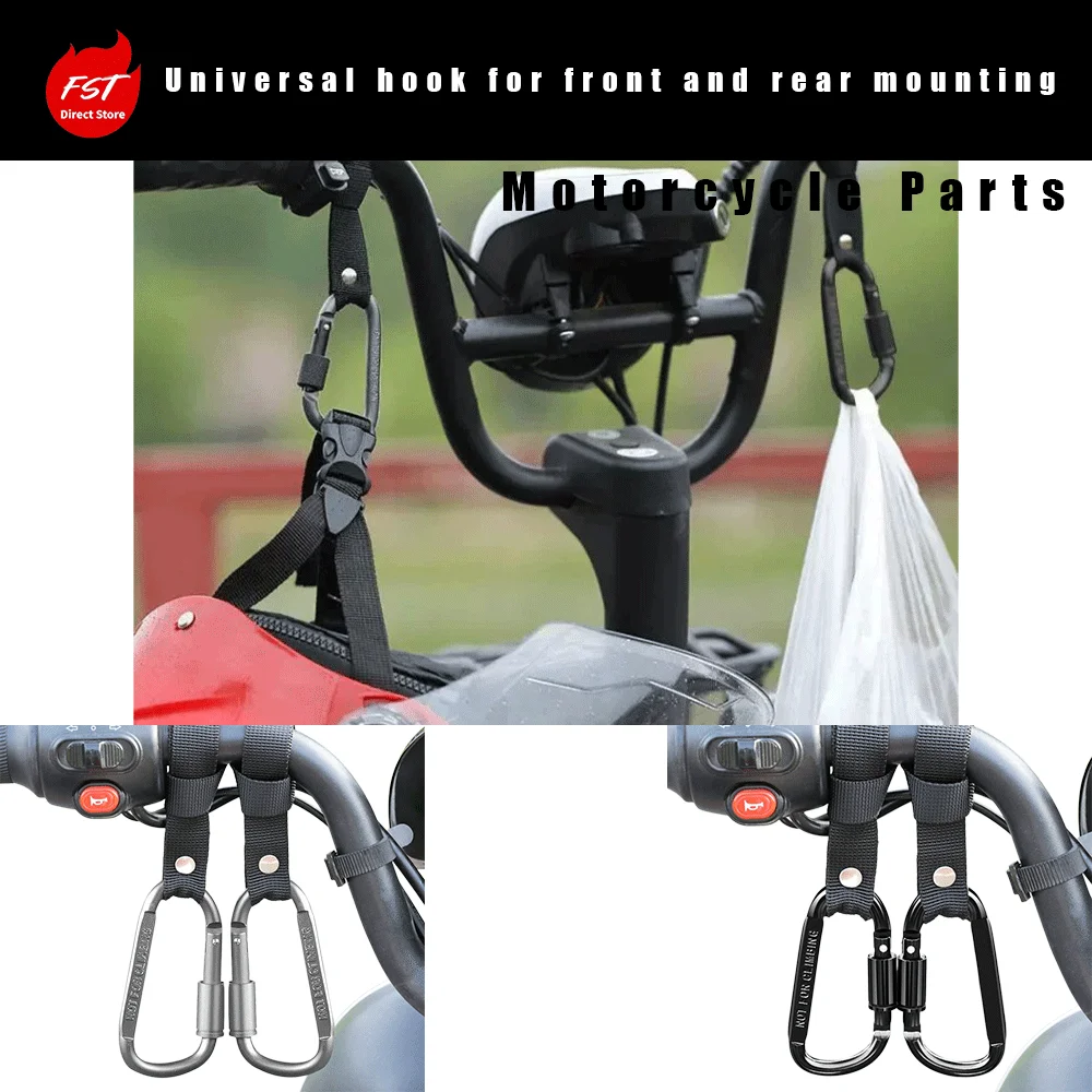 Universal Front Rear Electric Scooter Hook, Circular Heavy‑Load Metal Anti‑Theft Hook for Storage Bag & Backpack