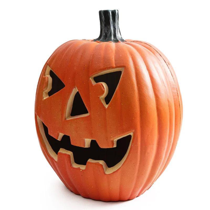 17.5 بوصة هالوين اليقطين مصابيح أرضية مول ملاهي الديكور في الهواء الطلق تضيء مضحك واسعة النطاق مكان الإعداد الديكور #5