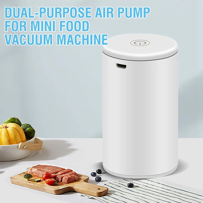 ปั๊มลมอเนกประสงค์แบบไร้สายสำหรับการสกัดอาหารและเครื่องสูญญากาศเงินเฟ้อถุงถนอมอาหารสำหรับซีลสูญญากาศ