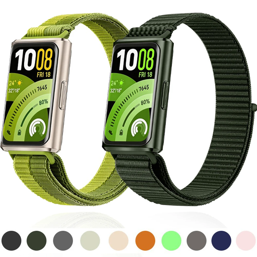 Nylon-Schlaufenarmband für Huawei Band 11 Pro, austauschbares Armband, Uhrenarmband für Huawei Band 11, Original, atmungsaktives Gürtelzubehör