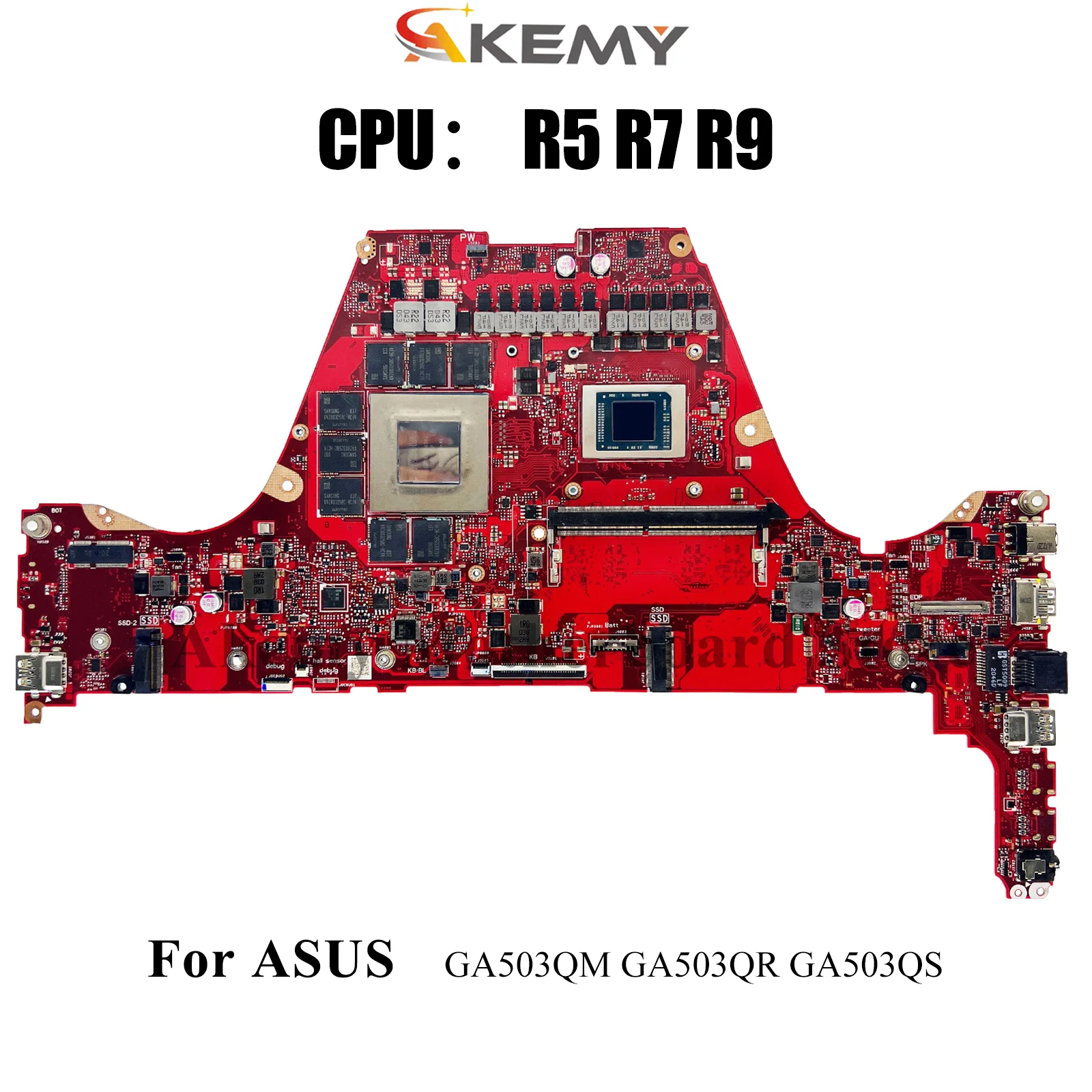 

GA503QS Laptop Motherboard For ASUS ROG Zephyrus G15 GA503QS GA503Q GA503QR GA503QM Mainboard W/ R5 R7 R9 CPU tests OK fast ship