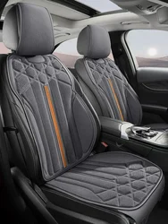 Universal Car Seat Cover Four Season Auto Comfortable Flax Perforated Breathable Anti-Slip Covers for Car Seats Protection