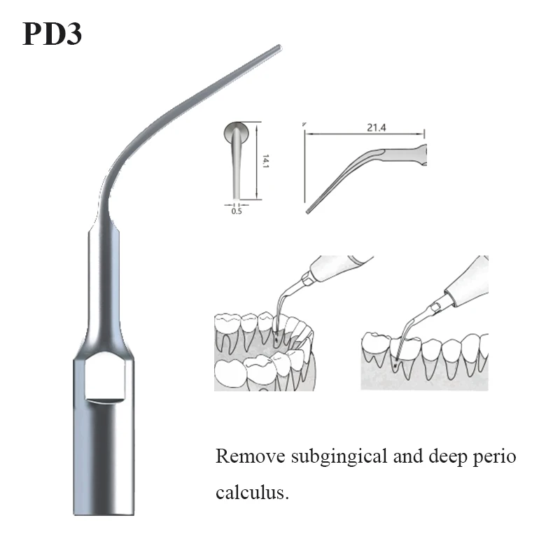 Dental Ultrasonic Scaler Tip Scaling Periodontics Endodontics Endo Perio Scaling Tips G P E fit for SATALEC DTE NSK