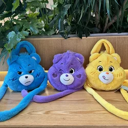 Care Bear Cute Cartoon Plush Handbag Kawaii Lovely Animals Stuffed Shoulder Bag Girls Shopping Outside Plush Bag
