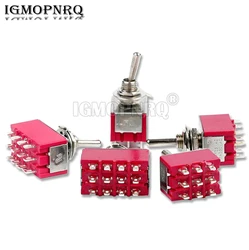 1PCS Toggle Switch 6A 125VAC SMTS-102 3Pin Mini 6mm 9pin 12pin ON OFF MTS-302 MTS-303 MTS-402 MTS-403 SMTS-202 ON OFF SPDT DPDT