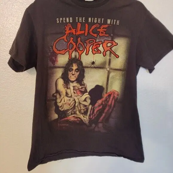 Vtg Reprint Alice Cooper T Shirt Classic Style 90S Black Tee S-5Xl Nh1263