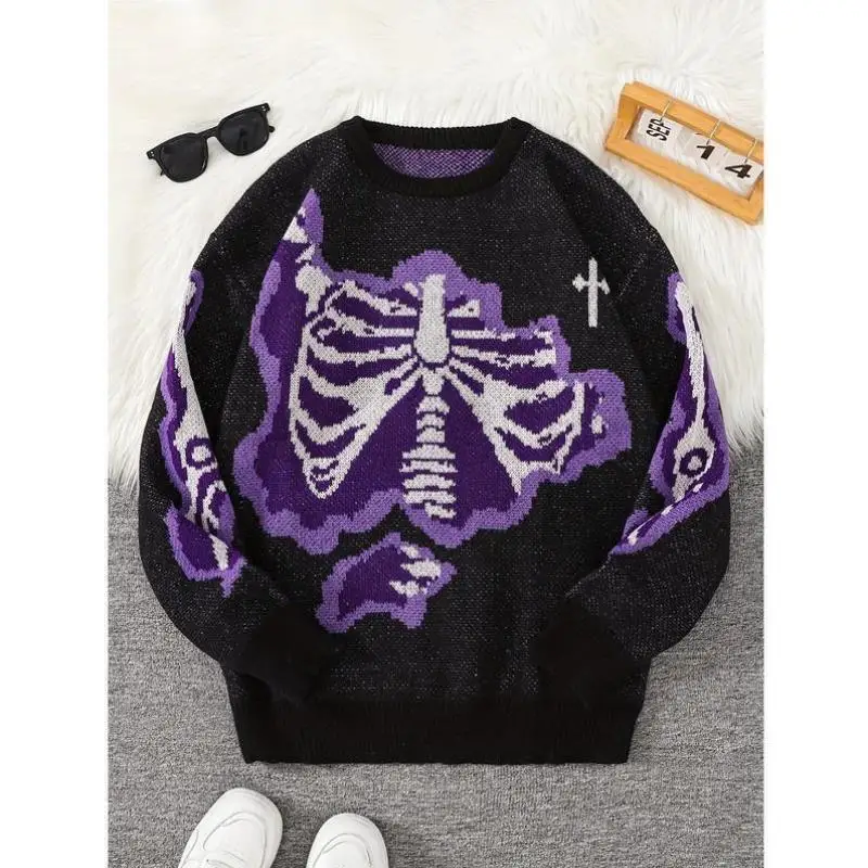 

Men's Faionable Knitted Sweater Hollow out Embroidery Coolmax Fiber Mid-aged And ly Ciwalk Collar Nine-point Sl...