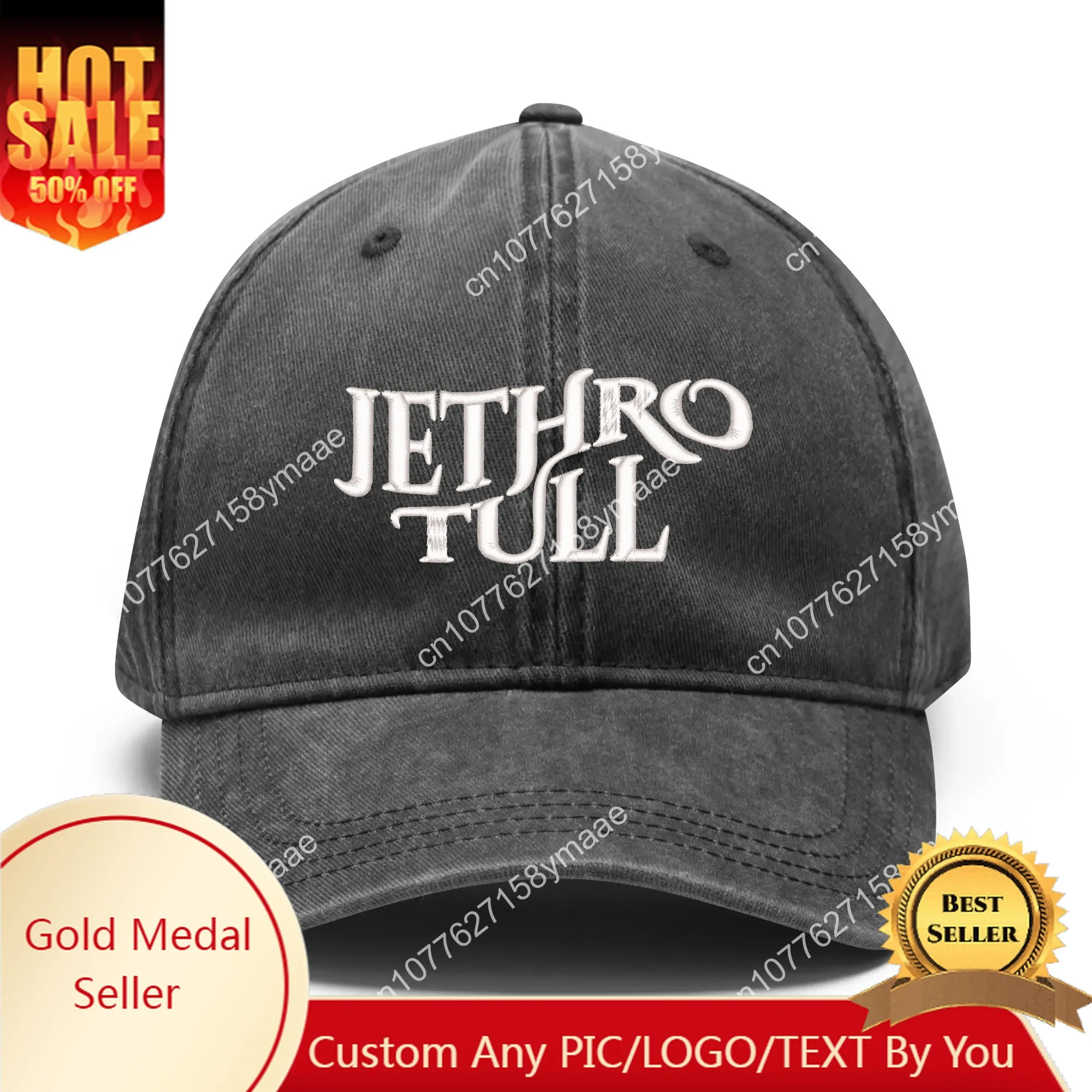 Jethro Tull Embroidery Hats Mens Womens Sports Baseball Hat Hip Hop Customized Made Caps Personalized Text Cowboy Trucker Cap