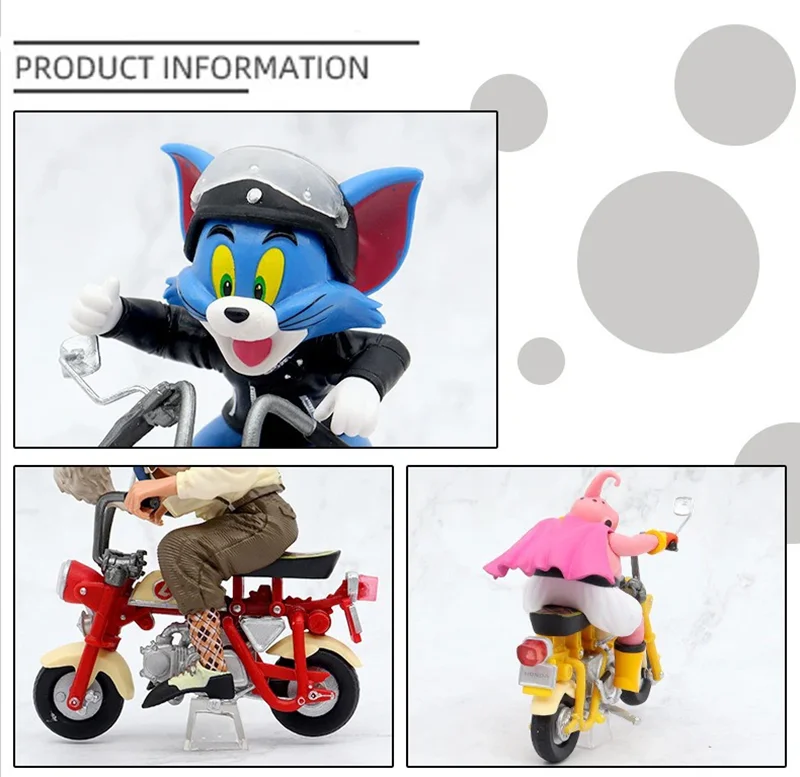 11 verschiedene Dragon Ball Z Motorrad-Figuren aus PVC, Goku, Frieza, Cell, Roshi, für Kinder und Sammler – Detail 3