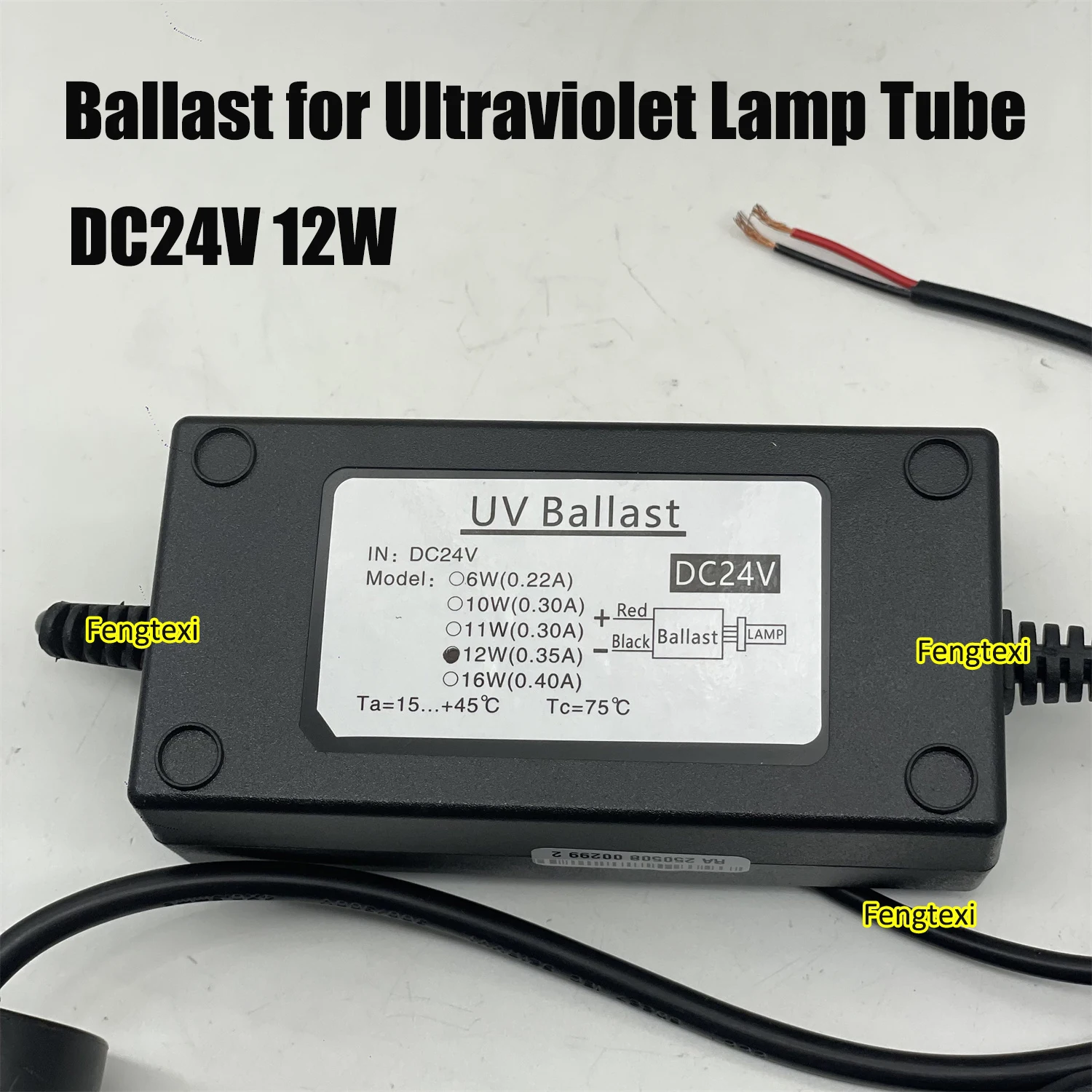 12W 24V Single-ended Four-pin Ballast for Household UV Sterilizer