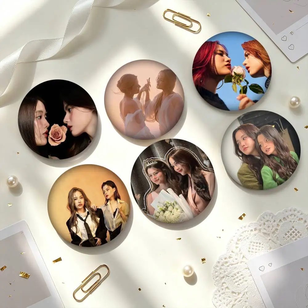F-FreenBecky T-Thai GL Drama  25 32 44 58 75mm Badges Personalized Round Brooches Pins Accessory Gift