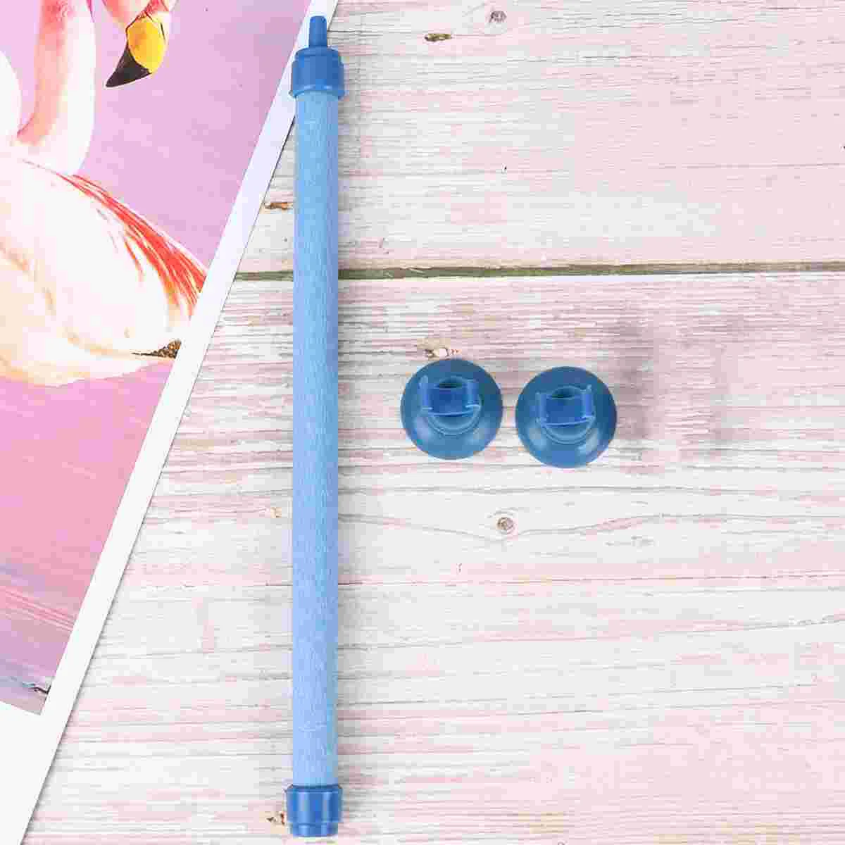 

1pc PE Fish Tank Aquarium Air Stone Tube with Suction Cup Tubes Caps Size 1 (Blue) fish tank