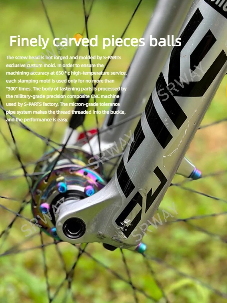 

S-PARTS Premium Titanium Alloy Dirt Jump rear axle fixing screws for MTB GOOD TIMES High Strength