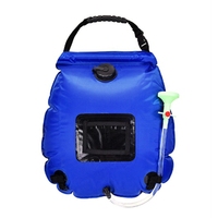 New-20L Camping Solar Water Bag Portable Heating Shower Bag With Removable Hose Shower Head Outdoor Hiking Storage Water Bag