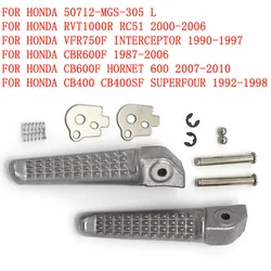 For Honda RVT1000R RC51 VFR750F Interceptor CBR600F CB600F Hornet 600 CB400SF Superfour Motorcycle Rear Foot pegs Footrests