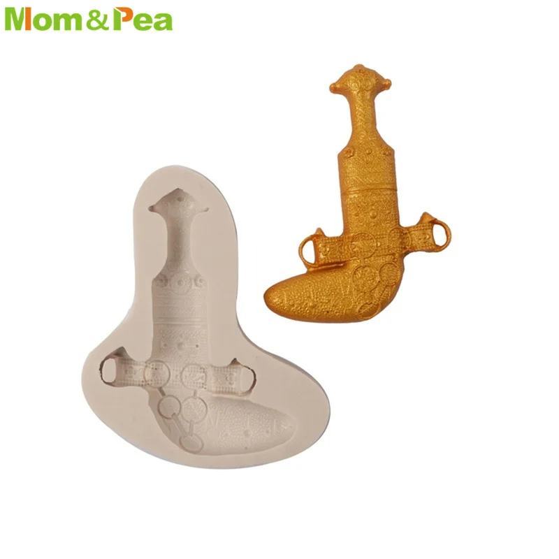 MPA2513 Oman Knife Shaped Silicone Mold Gum Paste Chocolate Ornamental Fondant Mould Cake Decoration Tools