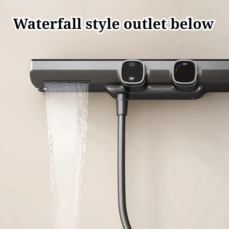 Home Bathroom Thermostatic Simple Shower Trim System Waist Spray Simple Knob Operation Shower Set Durable Bathroom Fixture