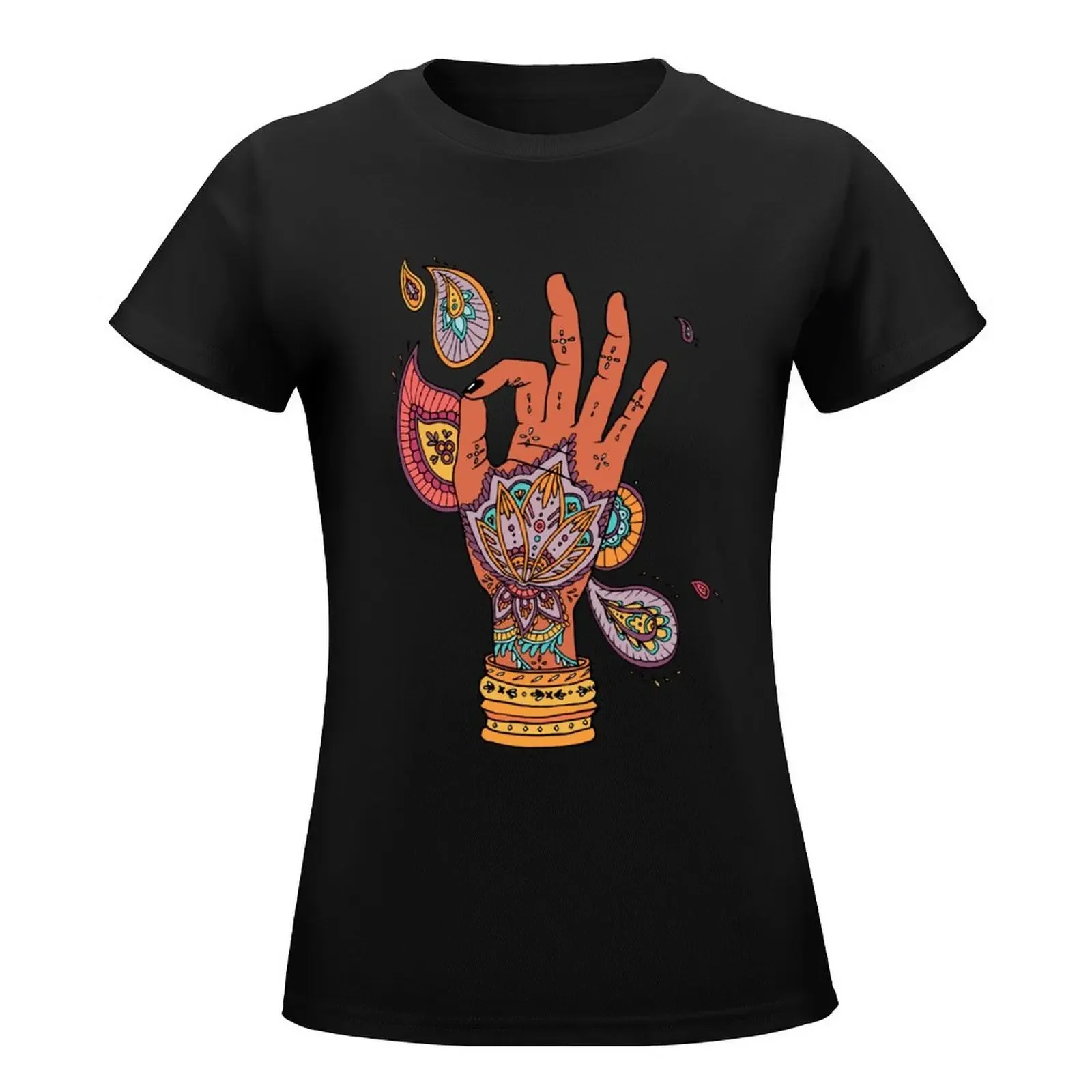 Gyan Mudra T-Shirt funnys quick drying cute clothes aesthetic clothes woman t shirt