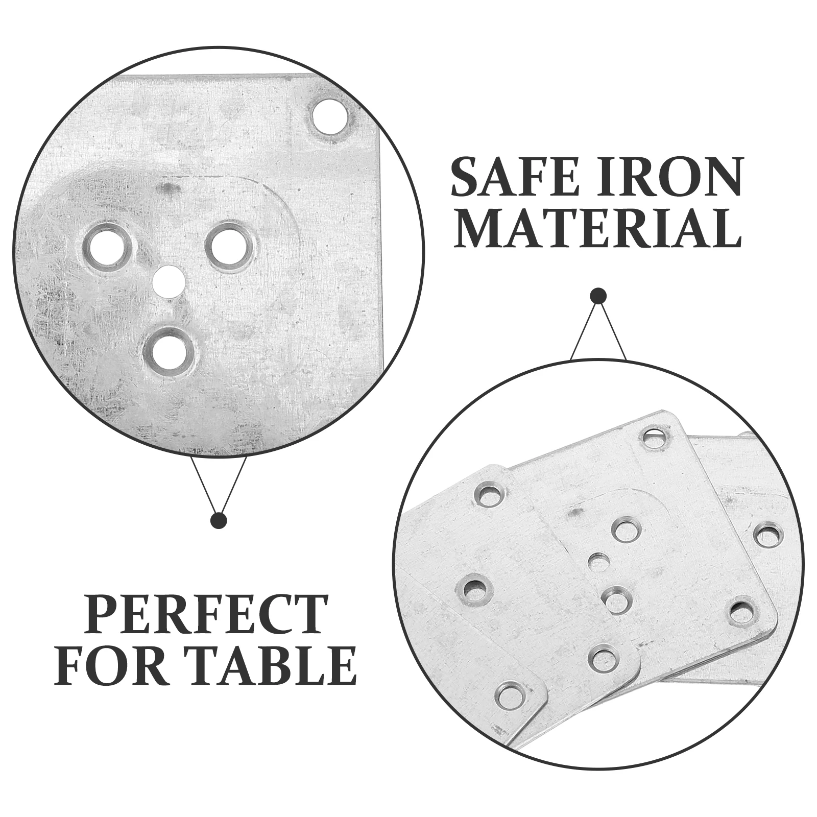 

5pcs Furniture Feet Connector Sofa Foot Pads Iron Material 6x9 7cm Size Table Leg Mounting Hardware Repair Wobbly Legs