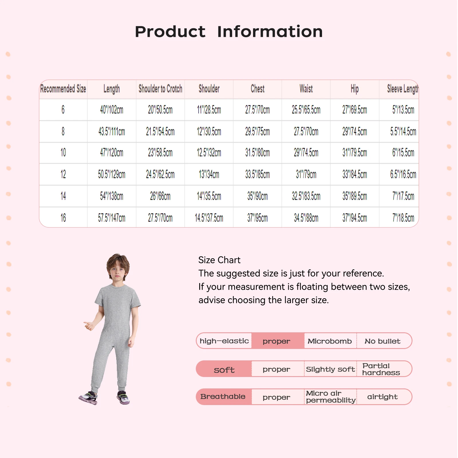 بدلة قفز قابلة للتكيف مضادة للقطط للأطفال والأولاد والبنات بأكمام طويلة وسحاب خلفي من قطعة واحدة للاحتياجات الخاصة والإعاقة