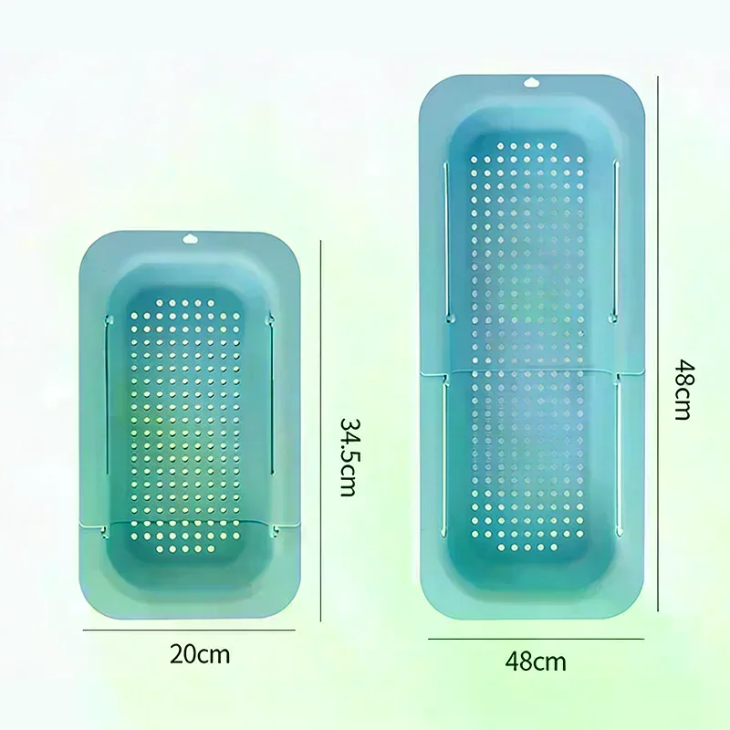 Dry Dishes Extendable Home Kitchen And Fruits Drain Cooked Pasta And Over The Sink Colander Strainer Basket Wash Vegetables