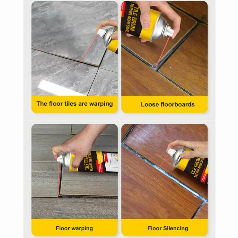 Strong Tile Adhesive Glue Floor Tiles Empty Drum Injection Filling Wall Seam Repair Home Waterproof Fix Sealer