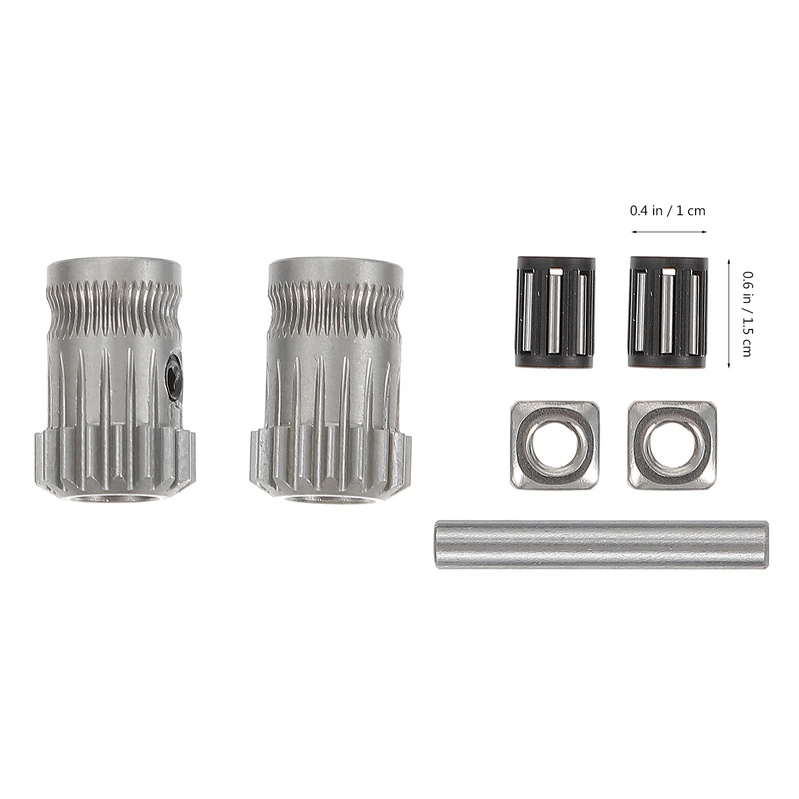 

1Set 3D Printer Extruder Feed Wheel Aluminum Durable High Grade Material Smooth Operation Security Grip Filament Replacement