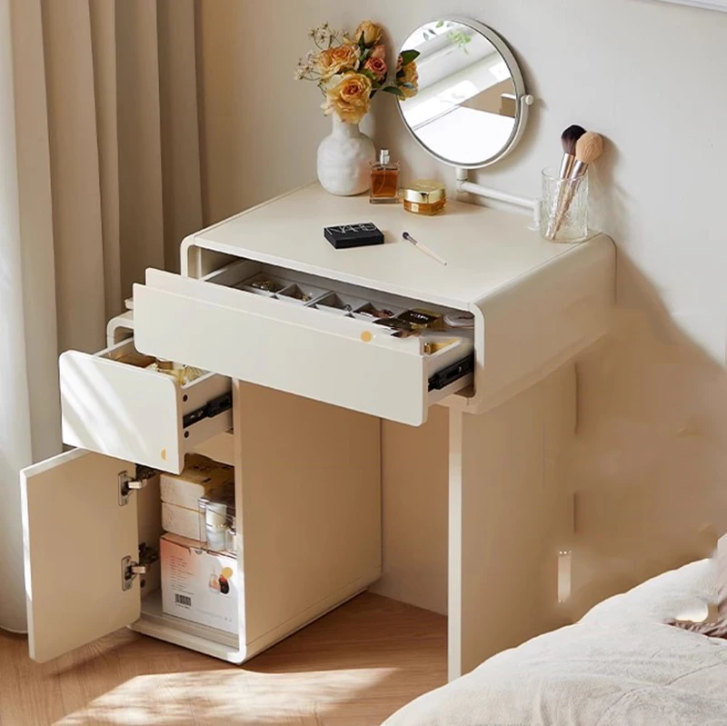 

Wood Girl Vanity Table Beauty Cosmetics Women Luxury Tall Cabinet Dressing Table Bedroom Penteadeira Lounge Suite Furniture