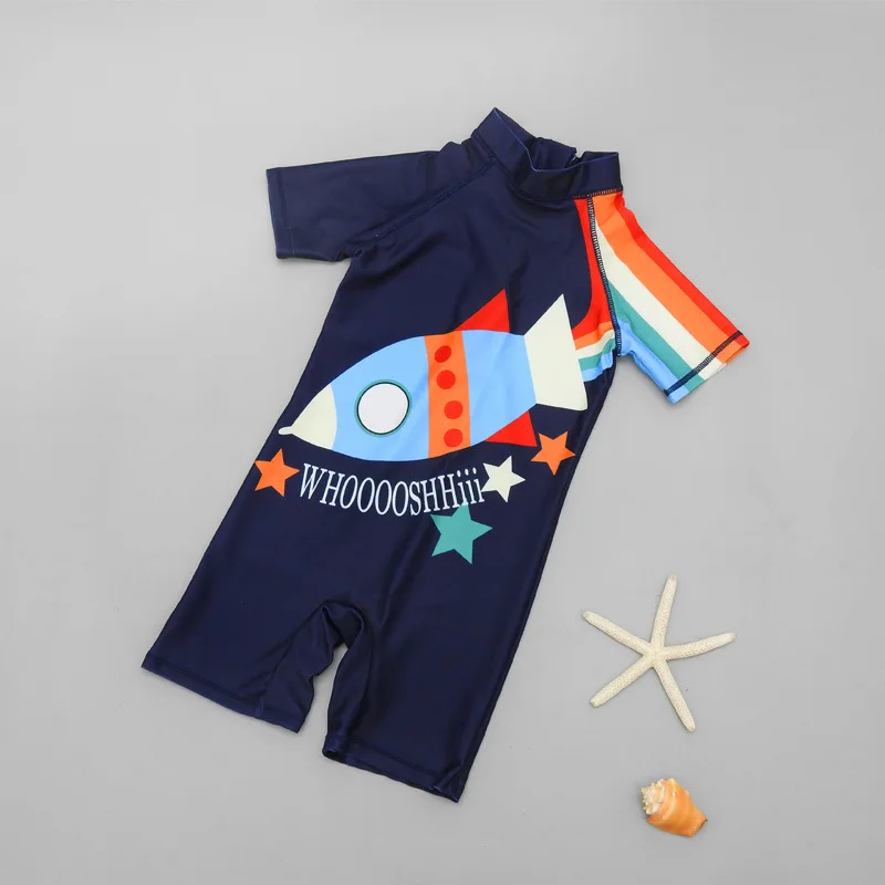

HappyFlute Cute Cartoon Summer One-pieces Eco-friendly Unisex Design Small And Large Children Swimsuit