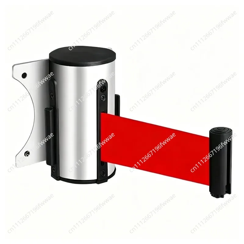 For Wall-Mounted Safety Warning Column, 1-Meter Line, Supermarket and Bank Stainless Steel Queue Isolation Column for Safety