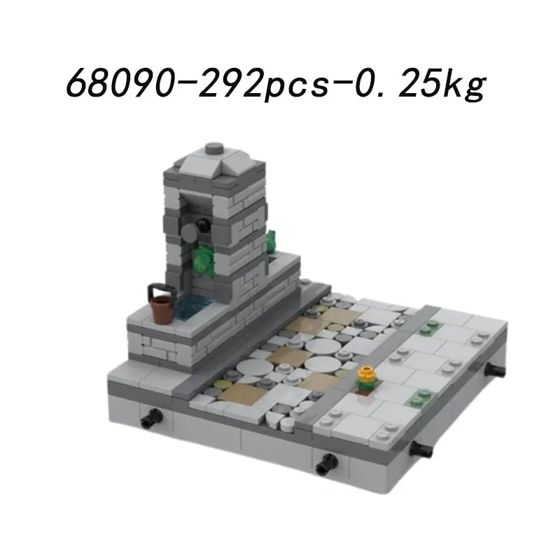 ชุดตัวต่อ MOC-64738 63474 83260 และอาคารยุคกลางอื่นๆ ของเล่นตัวต่อประกอบเองแบบ DIY ชิ้นส่วนขนาดเล็ก ของเล่นเสริมพัฒนาการ ของขวัญ