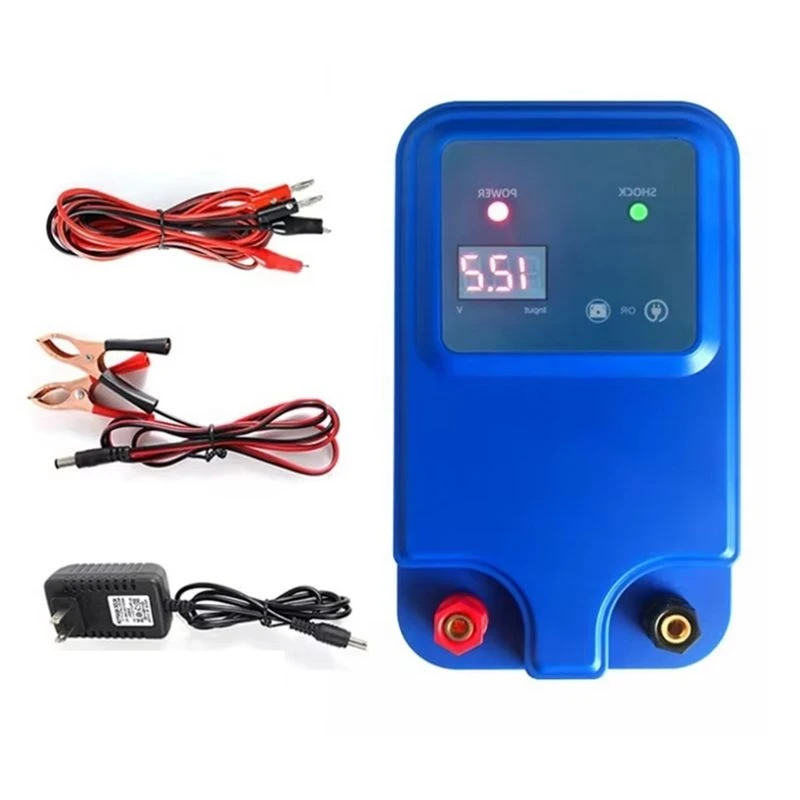 ABMI-Farm Fencing For Animal Poultry 10KM 1.5Joule 8-12KV Electric Fence Energizer Voltage Pulse Controller(US) US Plug,