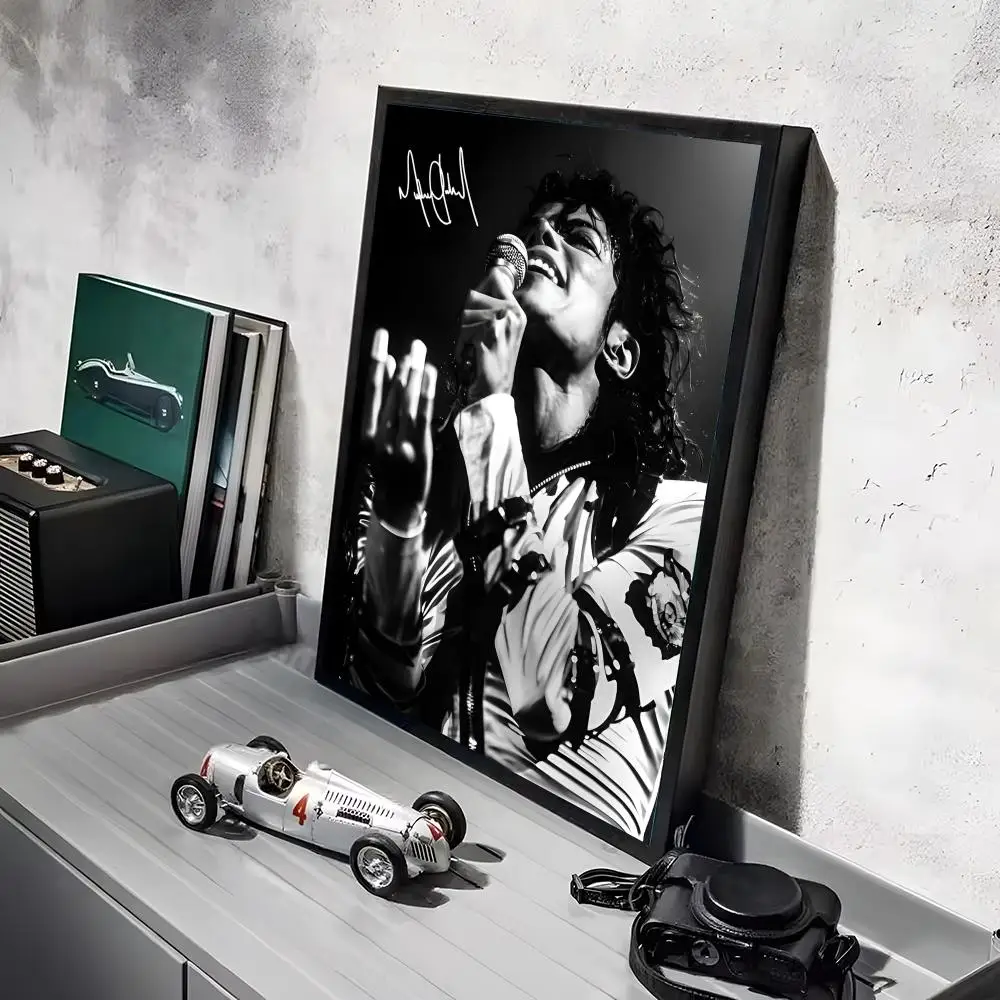 M-Michael J-Jackson Singer Poster-Aufkleber, Gemälde, Wandbild, HD-Wandaufkleber für Schlafzimmer, Wohnzimmer, Zuhause, selbstklebend, Dekor, Geschenk – Detail 9