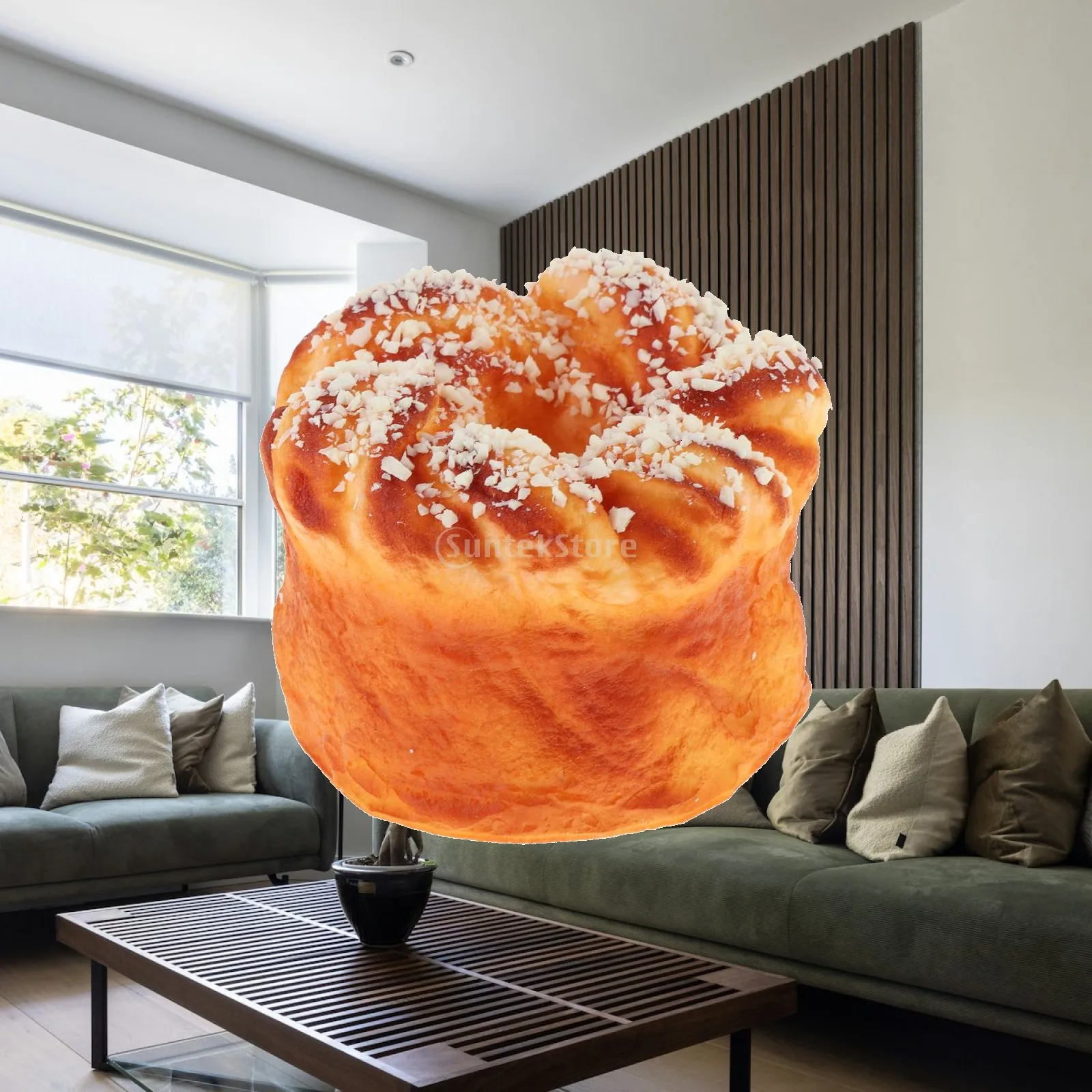 Realistic Food Decor Artificial Bread Model Simulation Loaf PU Decoration for Home Market Party Setting