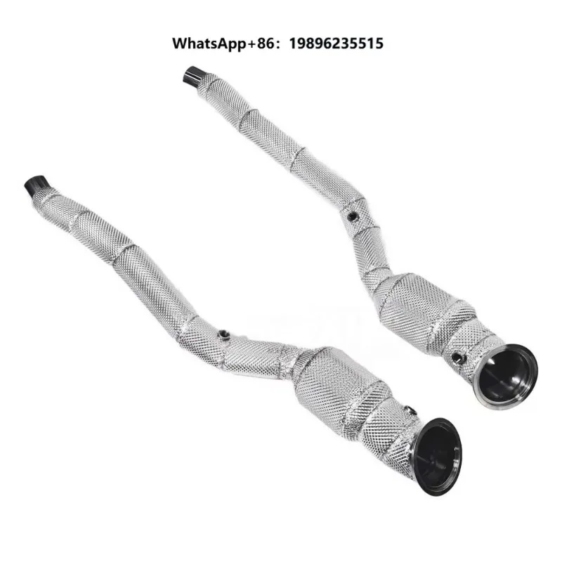 Catalytic ConverterF12 6.3V12 2012-2017 Stainless Insulated Downspout Exhaust Head Power Upgrade