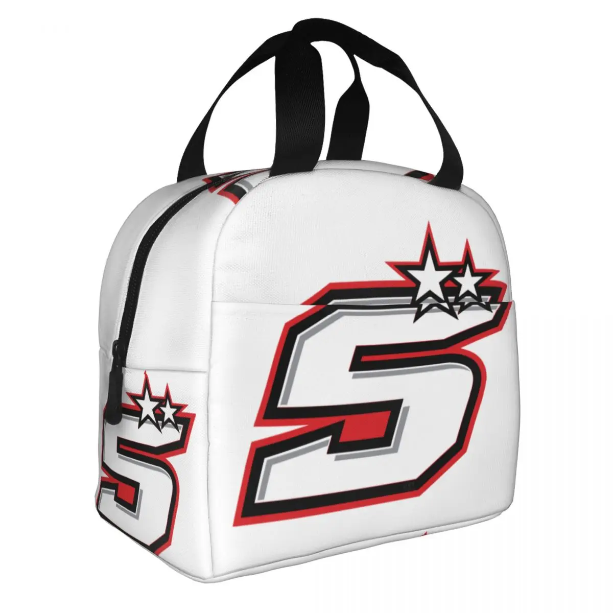 French Motorcycle Racer Johanns Zarcos 5 Insulated Lunch Tote Bag for Women Portable Thermal Cooler Bento Box Camping Travel