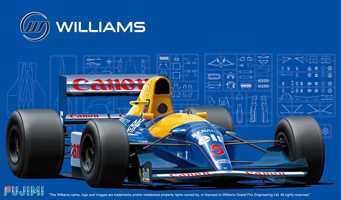 FUJIMI 09197 plastic assembly car model 1/20 For F1 Williams FW14B 1992 DIY assembly kit