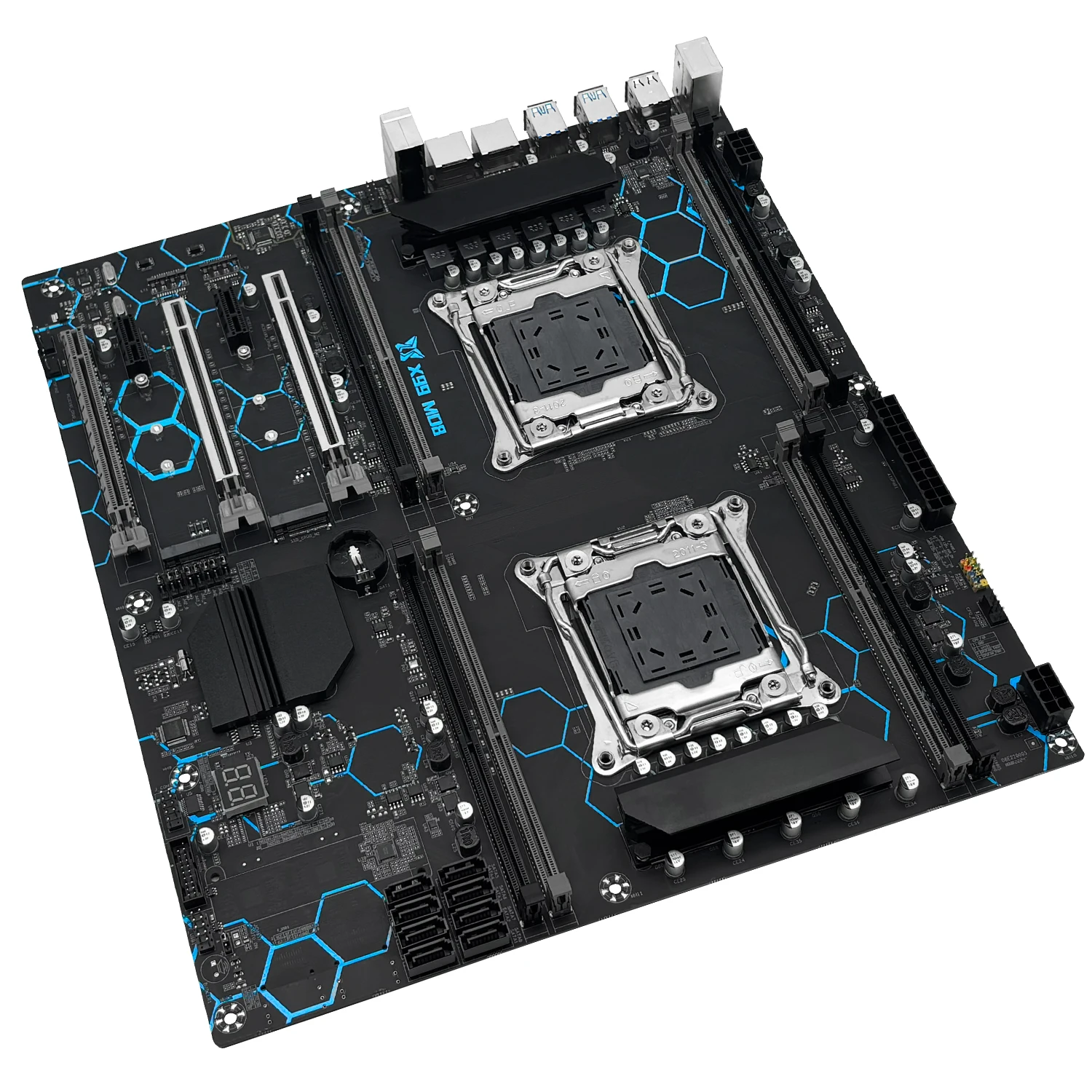 Imagem -05 - Machinist X99 Dual Lga 20113 Placa-mãe Suporte Ddr4 Ecc Desktop Ram Intel Xeon e5 v3 v4 Processador Sata3 M.2 Nvme X99-d8 Max