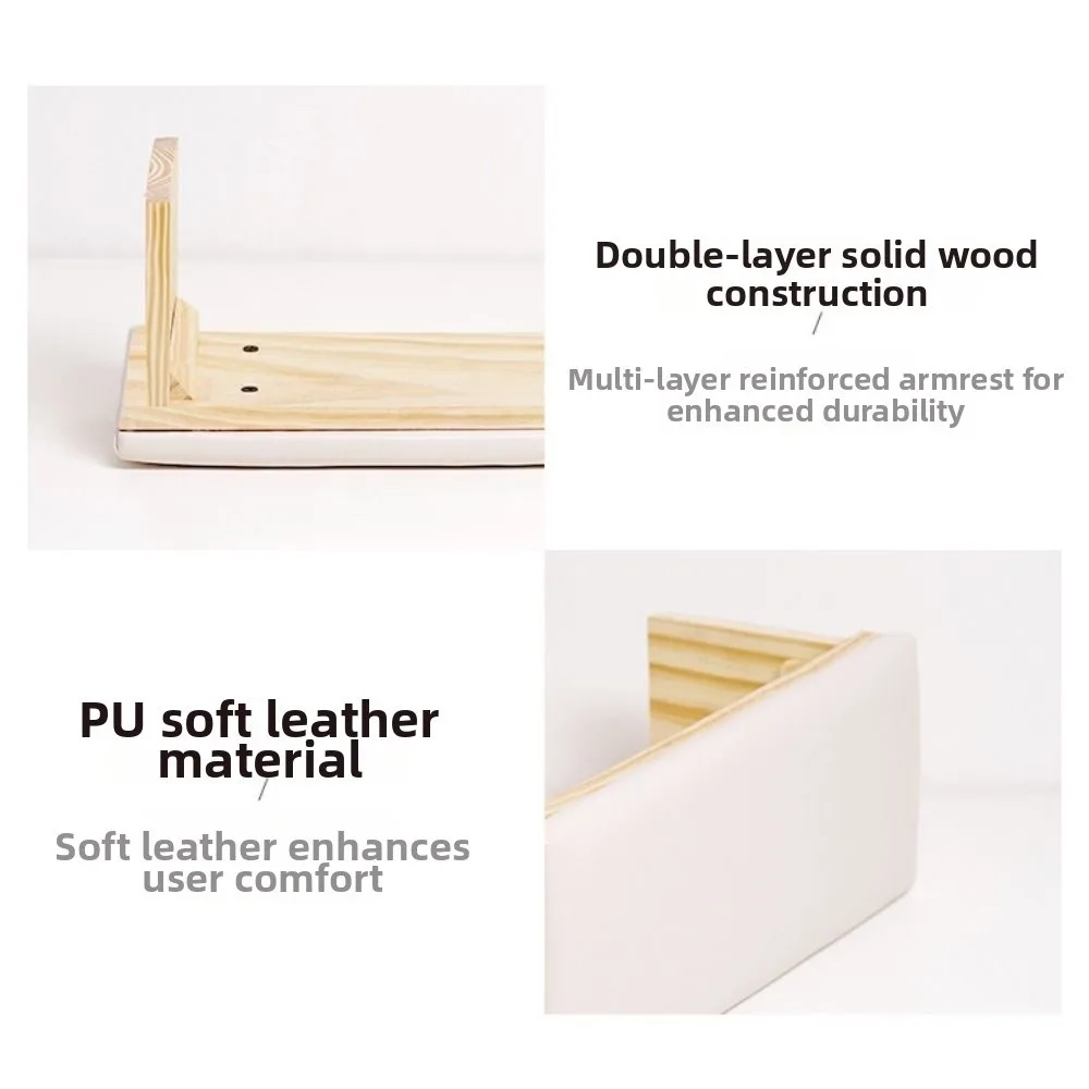 Antislip manicure handkussen Ergonomisch PU-leer Armsteunstandaard Waterdicht Gemakkelijk schoon te maken Nail Art Handkussen Nagelsalon