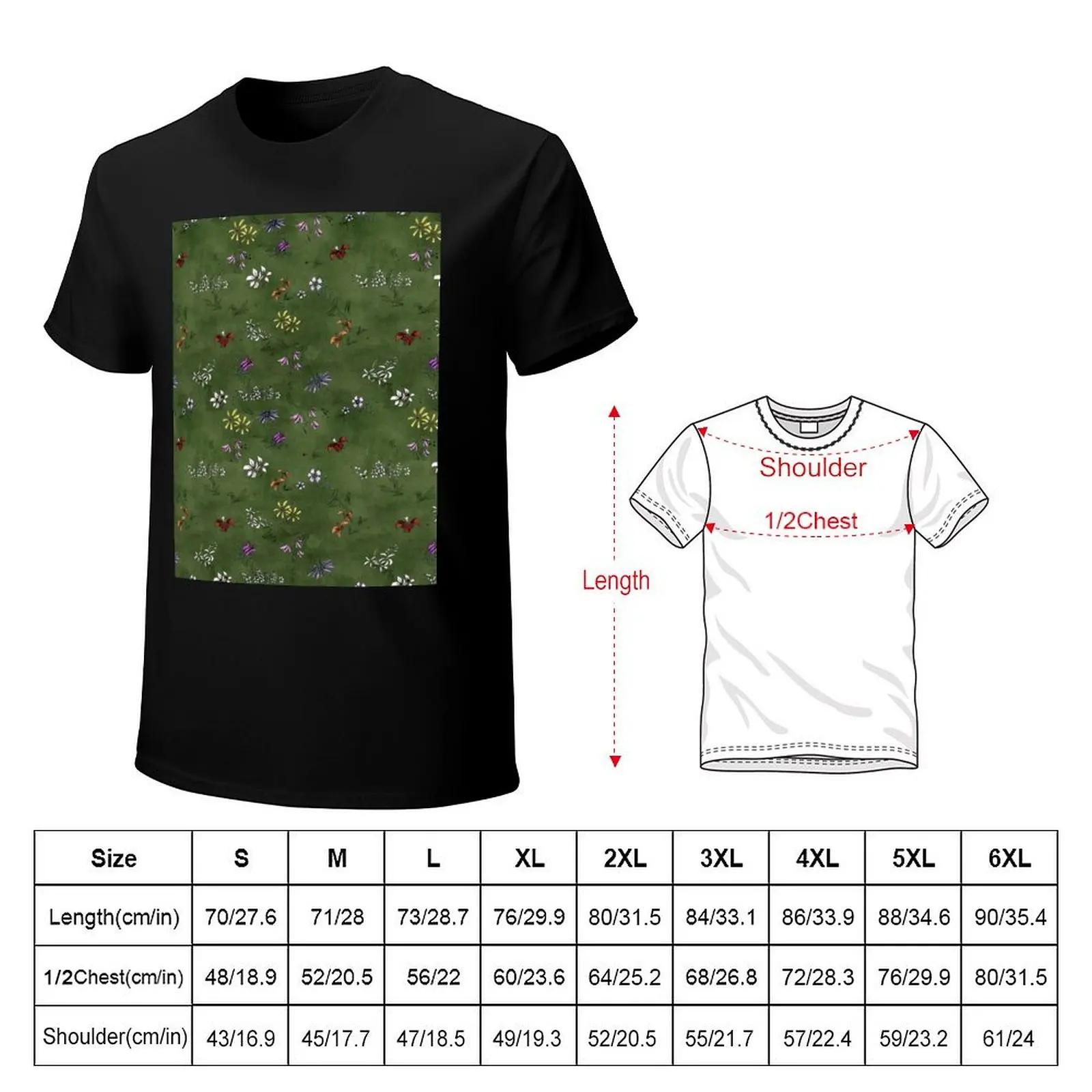 Don't Starve Flower Field -Tiled T-Shirt Holiday Party Tee Shirt