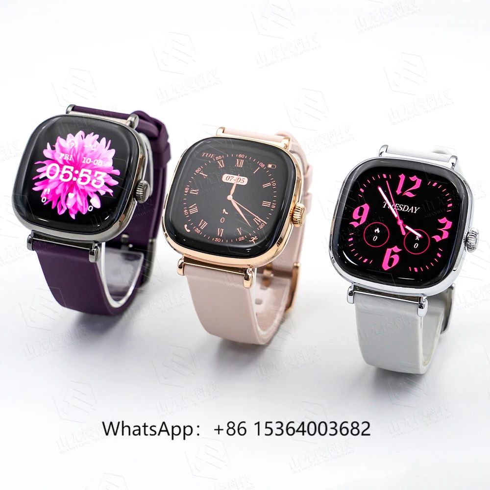 

TJXL-SANVNET Women Health Smartwatch KW269B 1.7inch Amoled Screen BT Call Heart Rate Blood Oxygen Lady Fashion Smart Watch
