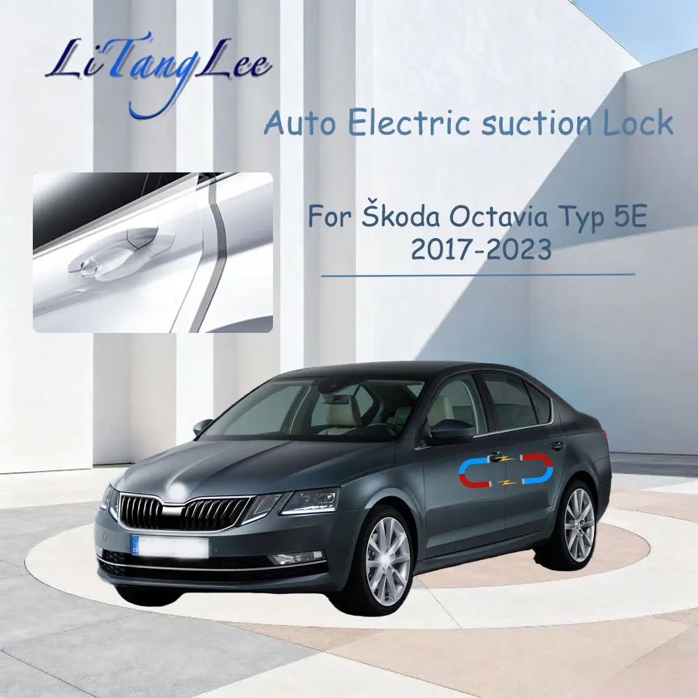 

For Škoda Octavia Typ 5E 2017-2023 ​​Car Soft-Close Door Latch (with Pass Lock Actuator) - Electric Suction Silent Closer
