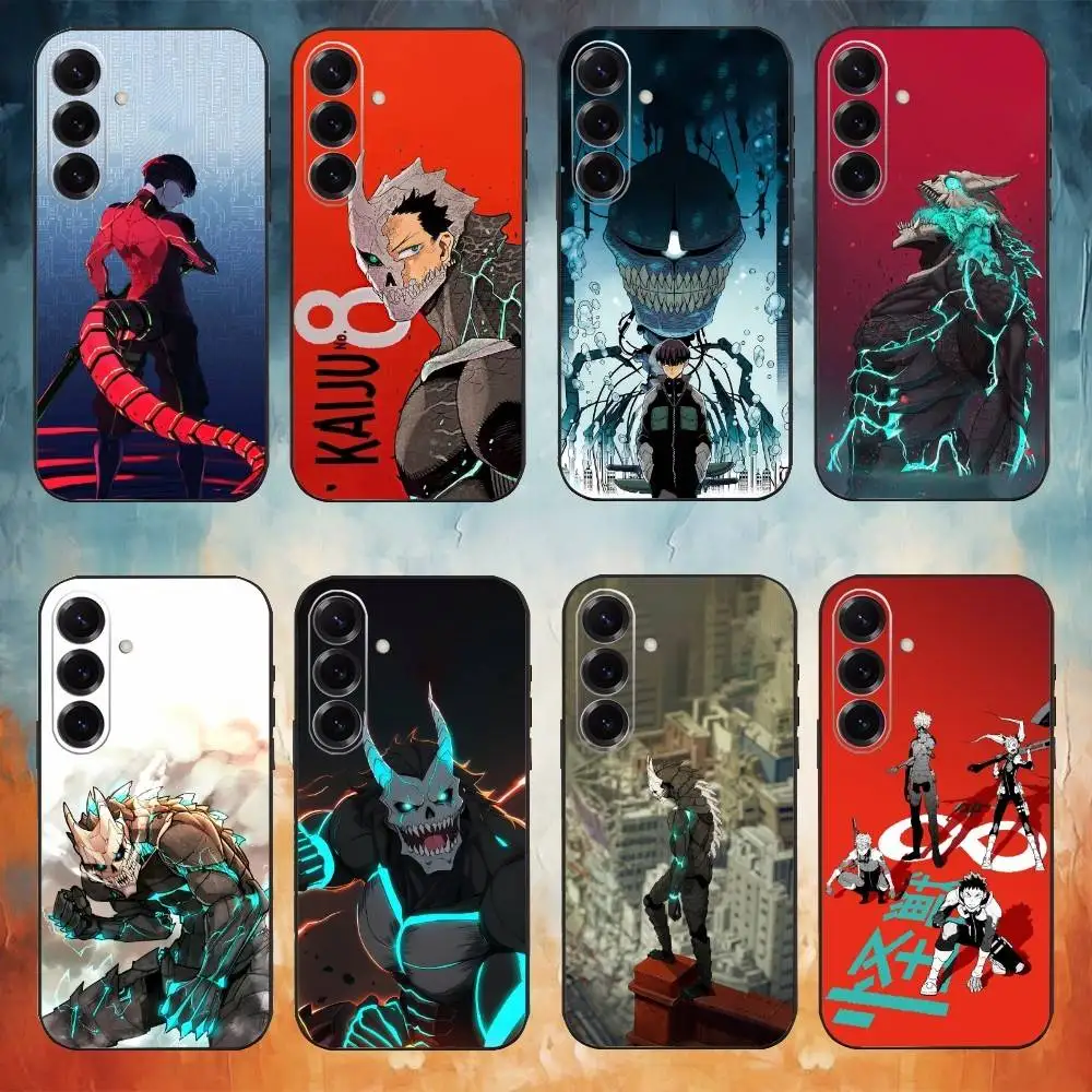 K-Kajiu Anime No 8 Phone Case For Samsung Galaxy A91,80,73,72 ,71,53,52,32 ,31,22,21s,20,Soft Black Case