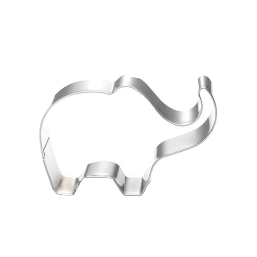 

Elephant Shape Cookie Cutter Stainless Steel Easy Clean Baking Mold Creative Biscuit Mold for DIY Use Cookie Cutter