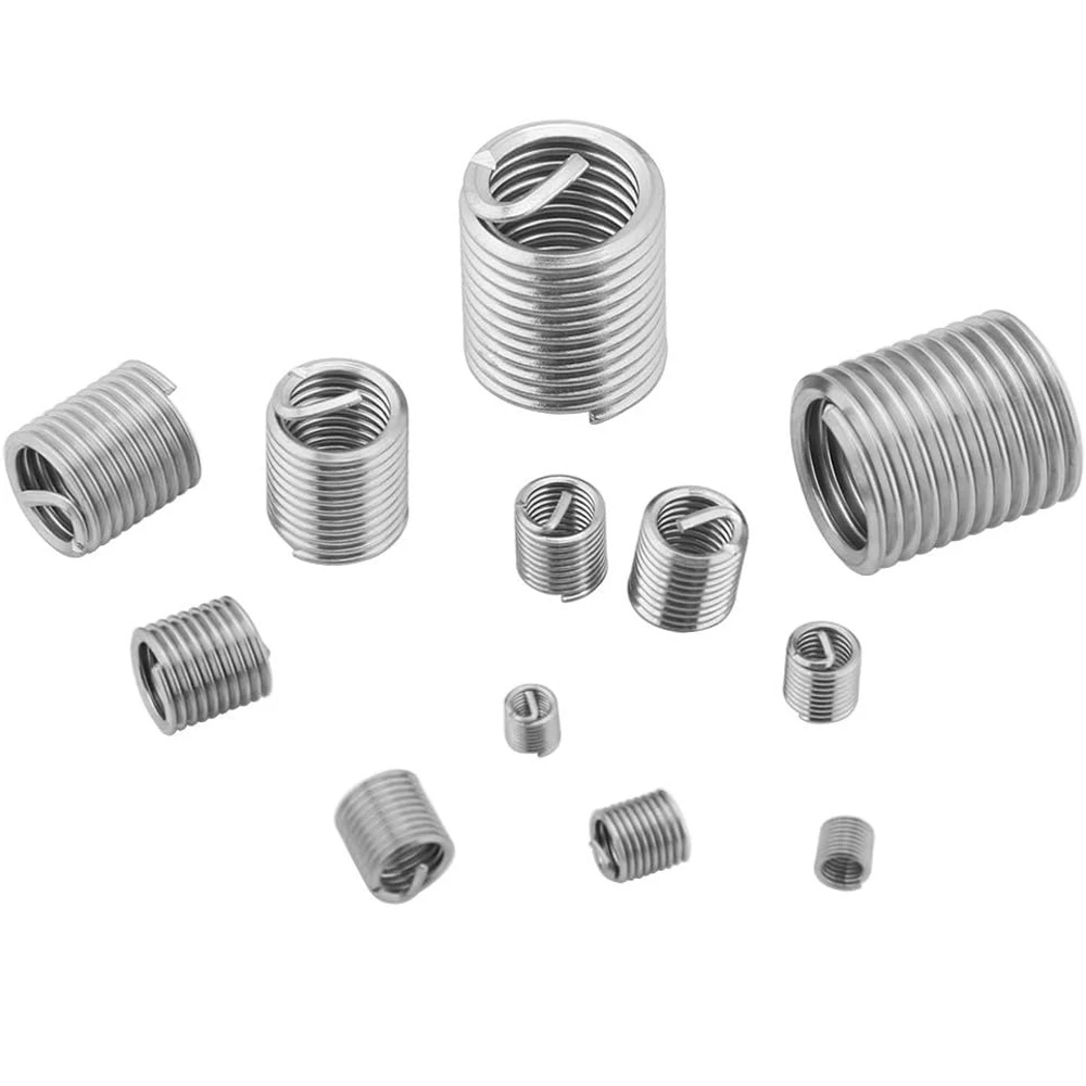 60pcs Thread Repair Kit Coil Insert Stainless Steel Thread Repair Kit M3 M4 M5 M6 M8 M10 Insert for Helical Repair Easy Install