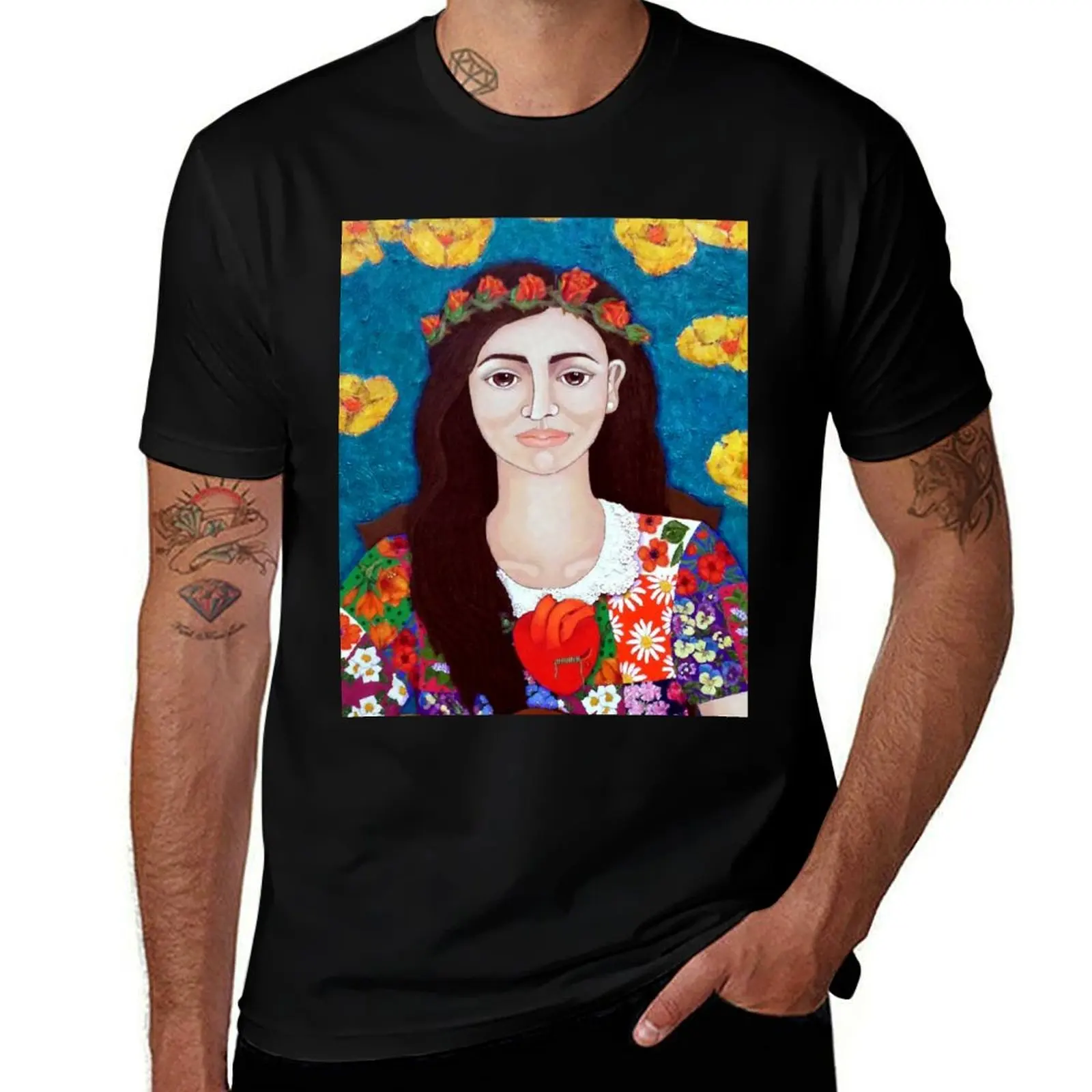 

Maybe Violeta Parra when young T-Shirt man t shirt luxury t shirts for man pack white man graphic t shirt T-Shirt