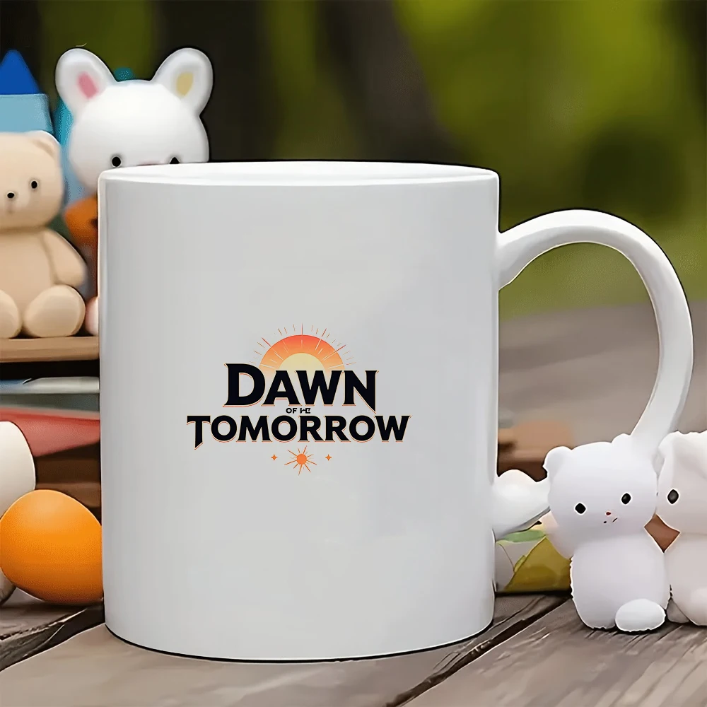 Tasse créative de 11 oz + Dawn of Tomorrow + tasse de boisson froide et chaude pour enfants - Cadeau de Noël pour la famille et le bureau