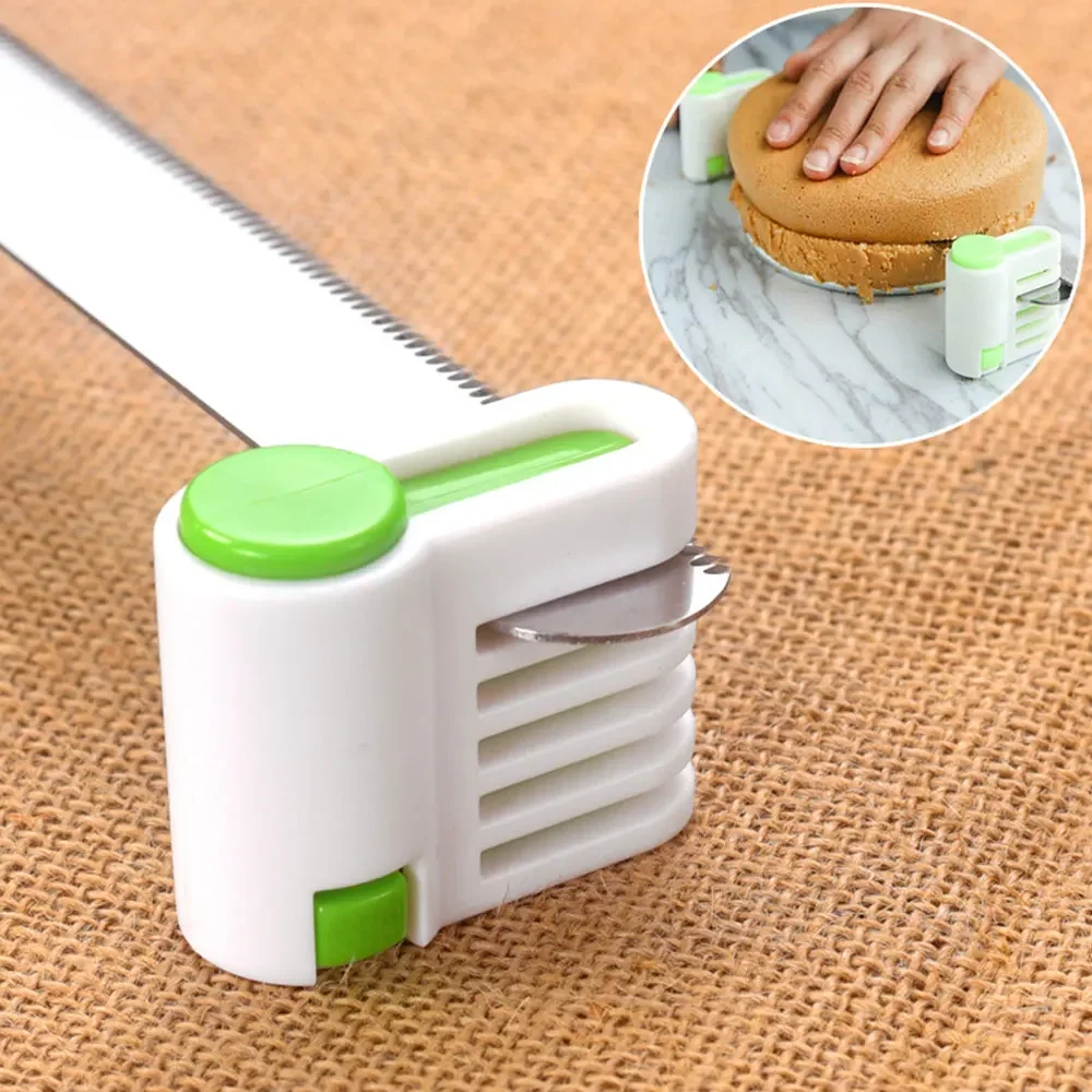 Kitchen Accessories DIY Cake Cutter Bread Cutter Leveler Cake Tools Cutting Fixator Gadgets Slicer Device 2 Piece Set 5 Layers